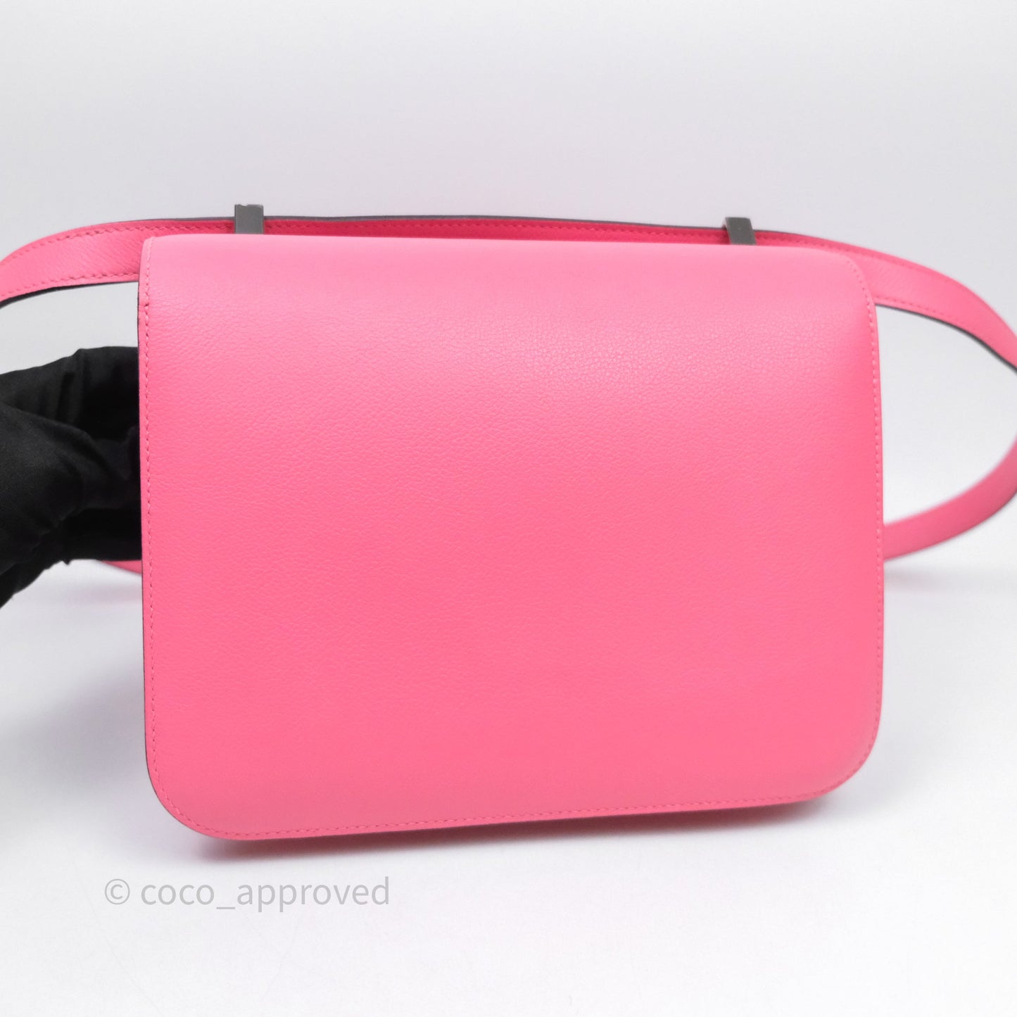 Hermès Constance 24 Rose Azalee 8W Epsom Palladium Hardware