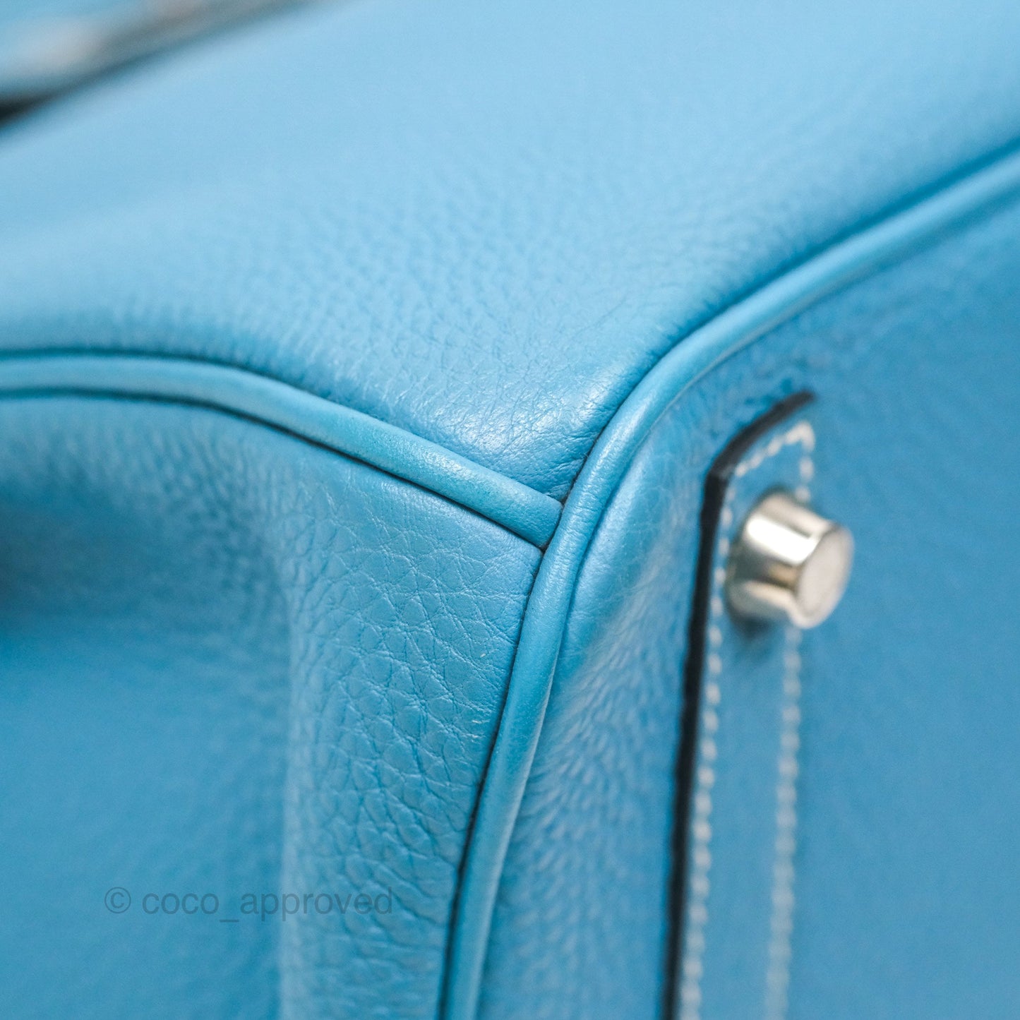 Hermès Birkin 30 Blue Jean Togo Palladium Hardware