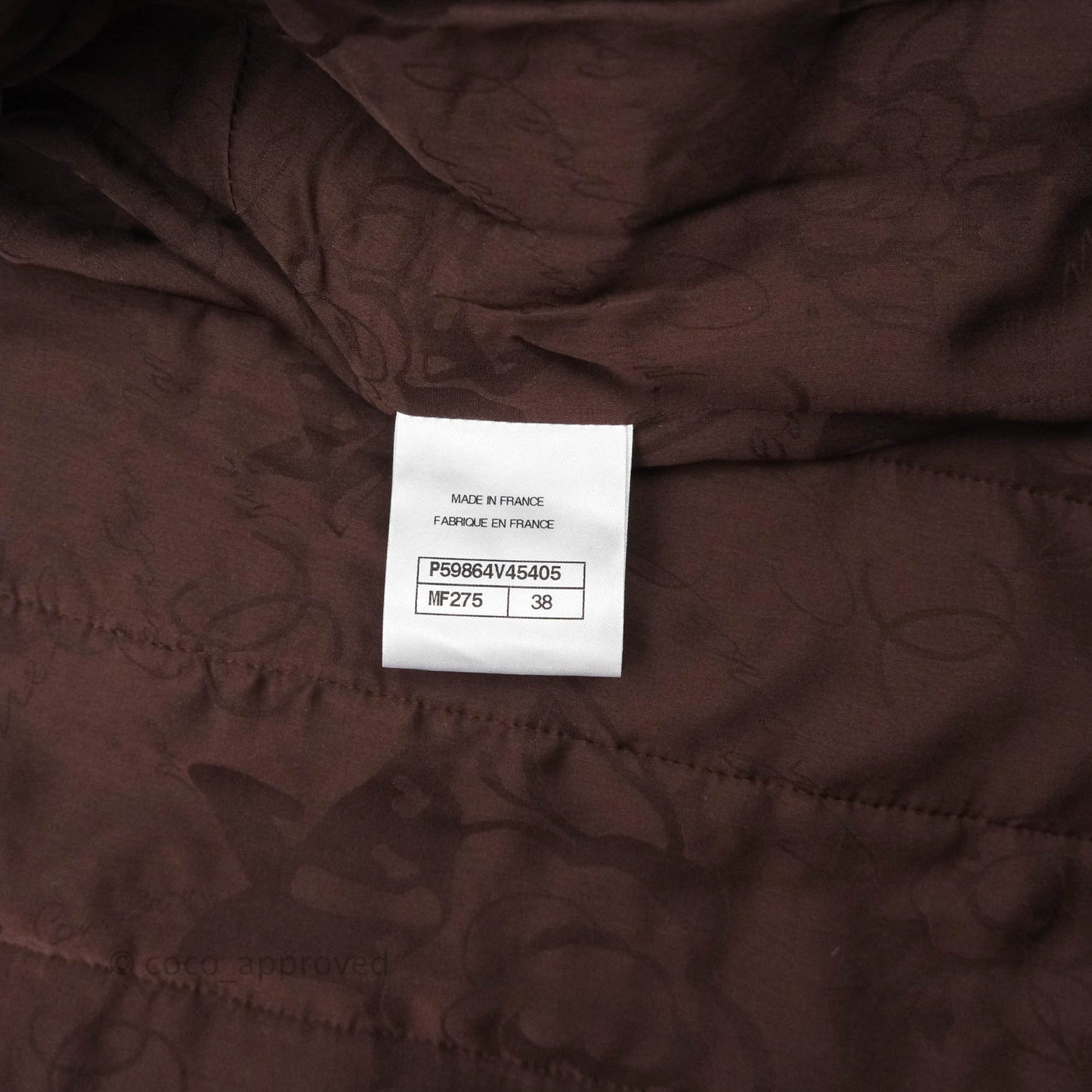 Chanel Tweed Jacket in Brown 2018-19F/W