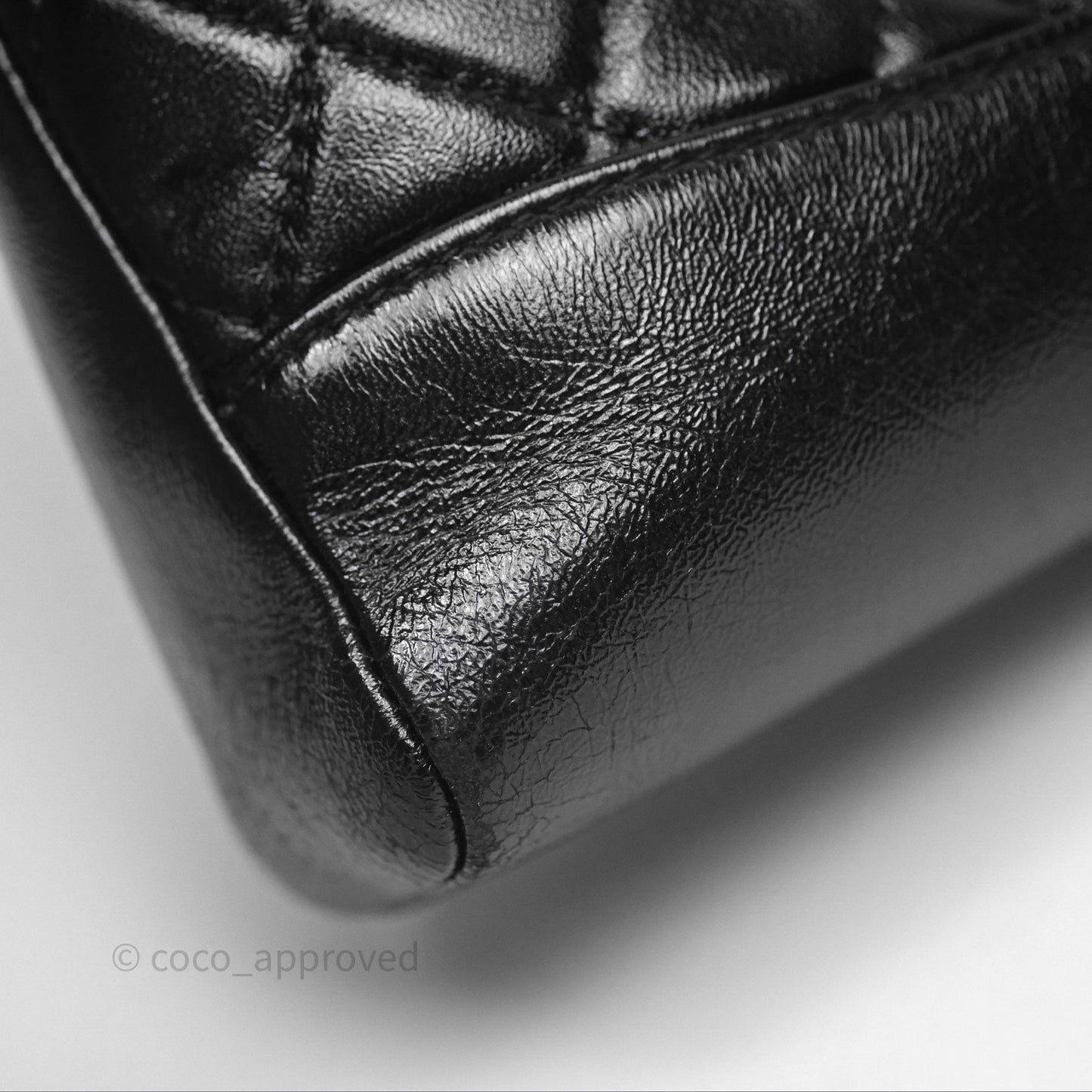 Chanel 31 Mini Black Shiny Lambskin Gold Hardware