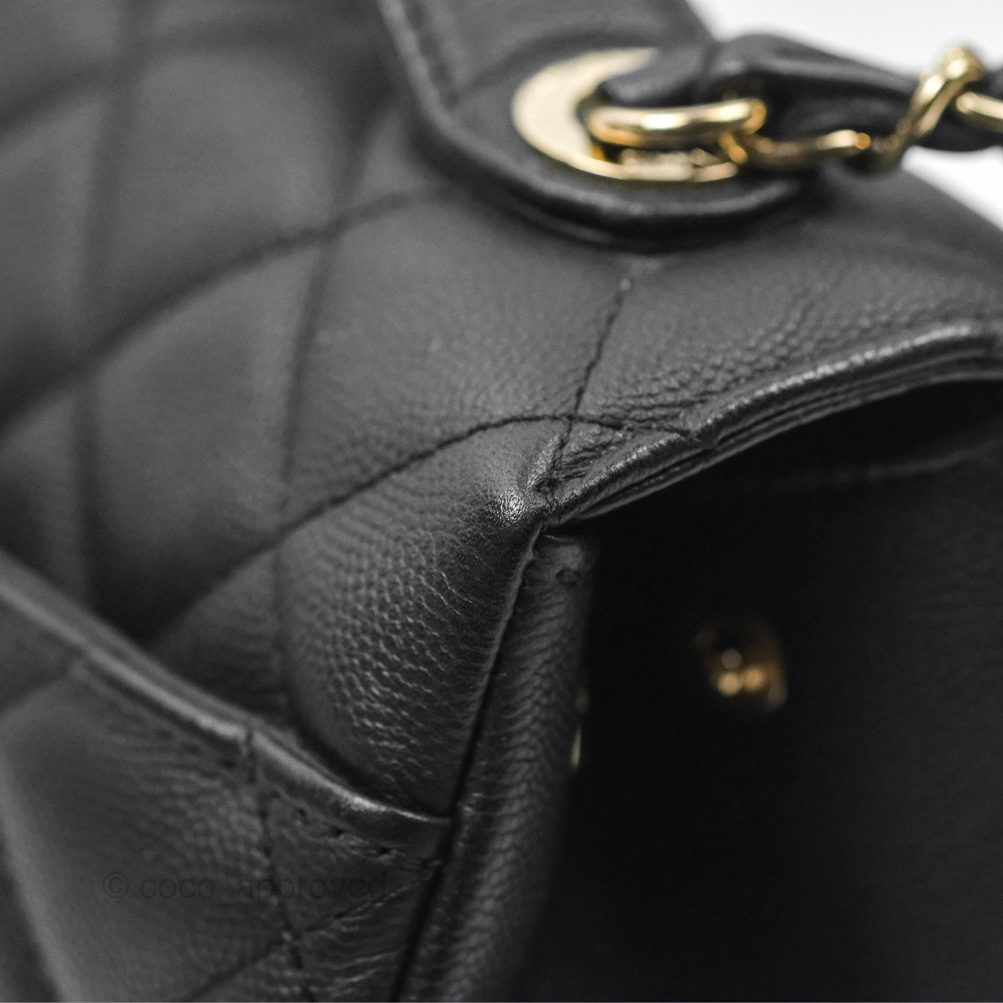 Chanel Quilted Medium Business Affinity Flap Matte Black Caviar Gold Hardware