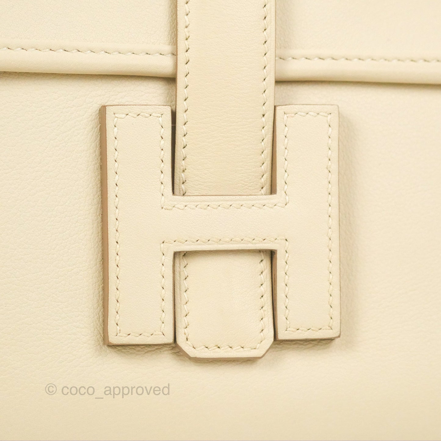 Hermès Jige Elan 29 Clutch Craie Swift