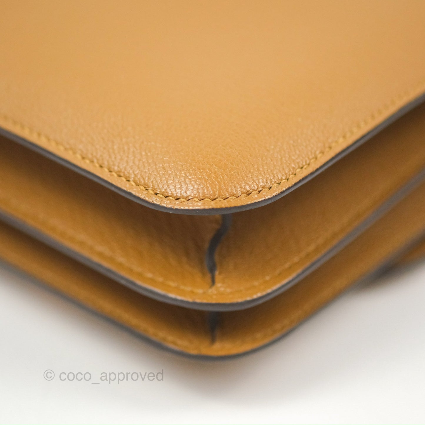 Hermès Constance Mini 18cm Kraft Chevre Mysore Gold Hardware