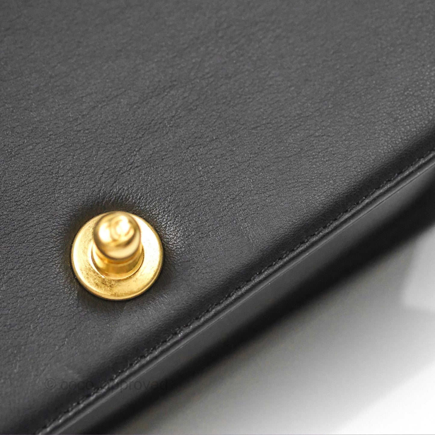 Chanel Small Boy Black Calfskin Gold Hardware