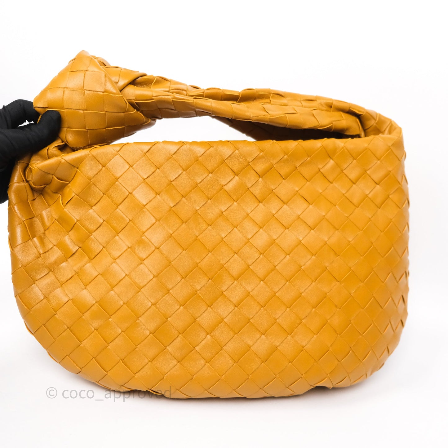 Bottega Veneta Teen Jodie Caramel Intrecciato Lambskin