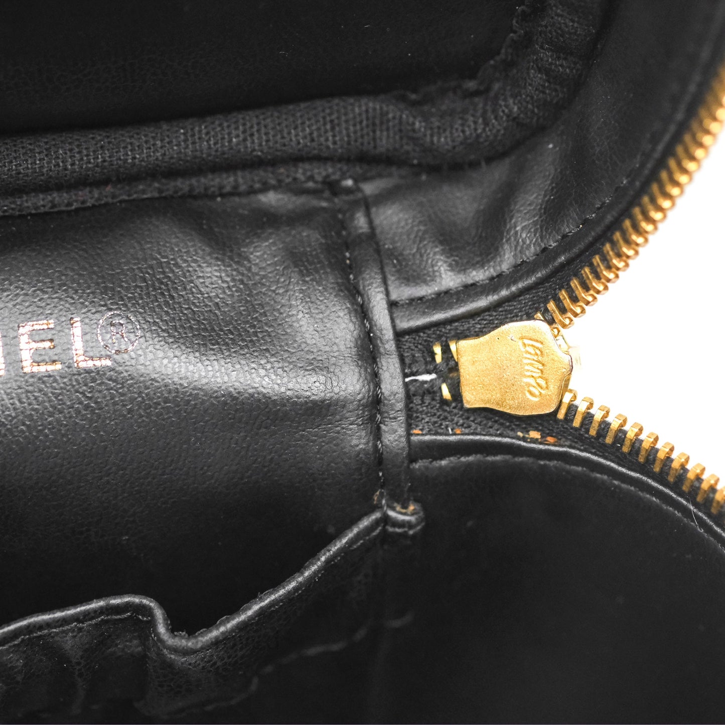 Chanel Vintage Vanity Case Black Caviar Gold Hardware