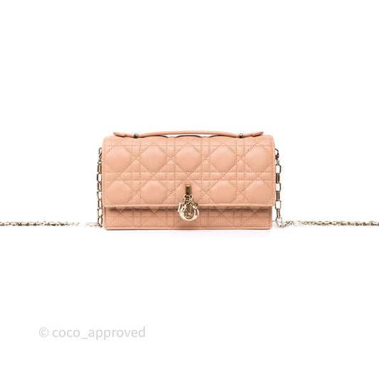 Dior My Dior Mini Bag Rose des Vents Cannage Lambskin