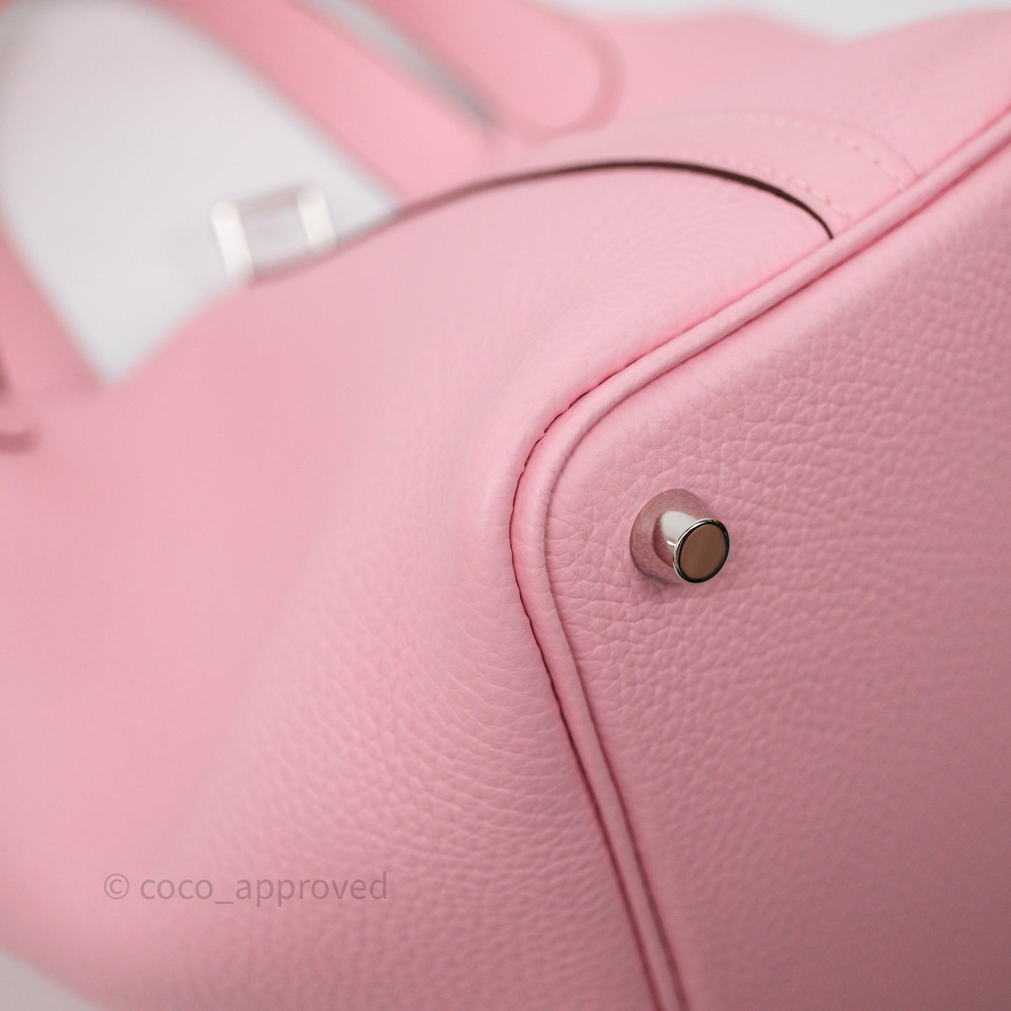 Hermès Picotin 18 Rose Sakura 3Q Clemence Palladium Hardware