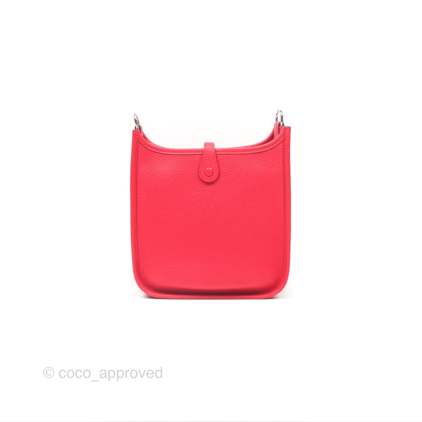 Hermès Mini Evelyne 16 Amazone Rouge de Coeur TM Palladium Hardware