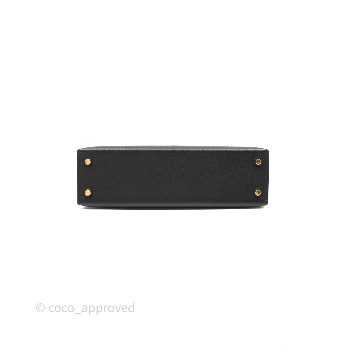 Hermès Mini Kelly II Touch Noir 89 Croc Gold Hardware