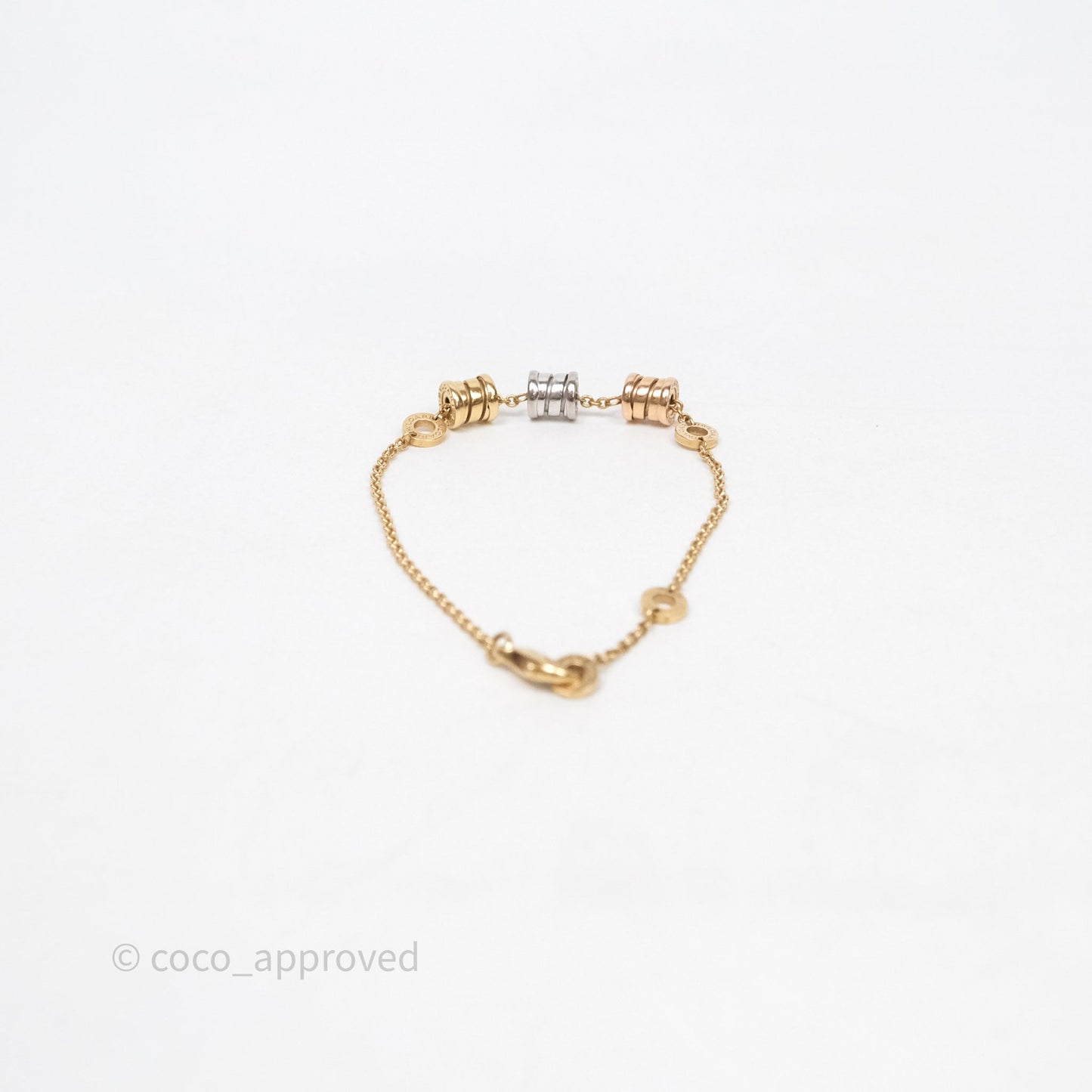 Bvlgari B.Zero1 18k Three Tone Gold Bracelet