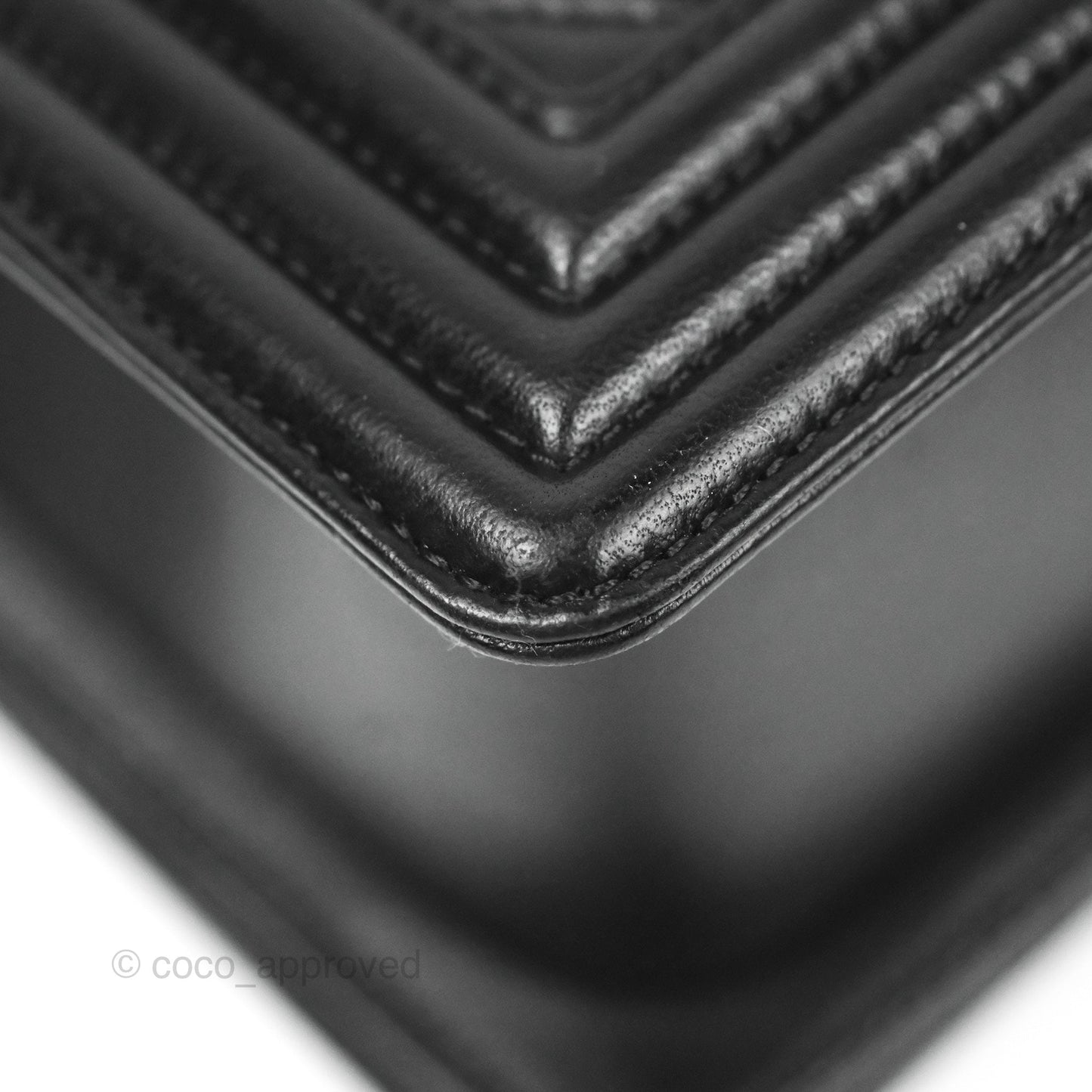 Chanel Quilted Medium Boy Black Lambskin Aged Gold Hardware