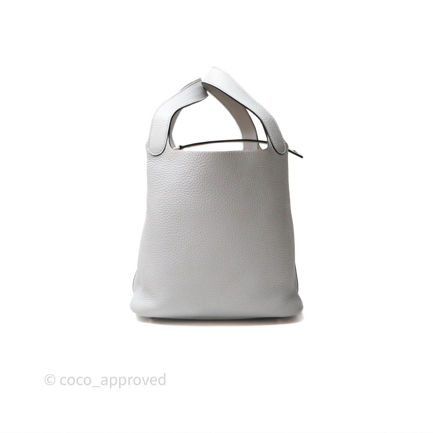 Hermès Picotin Lock 22 Bleu Pale 08 Clemence Palladium Hardware