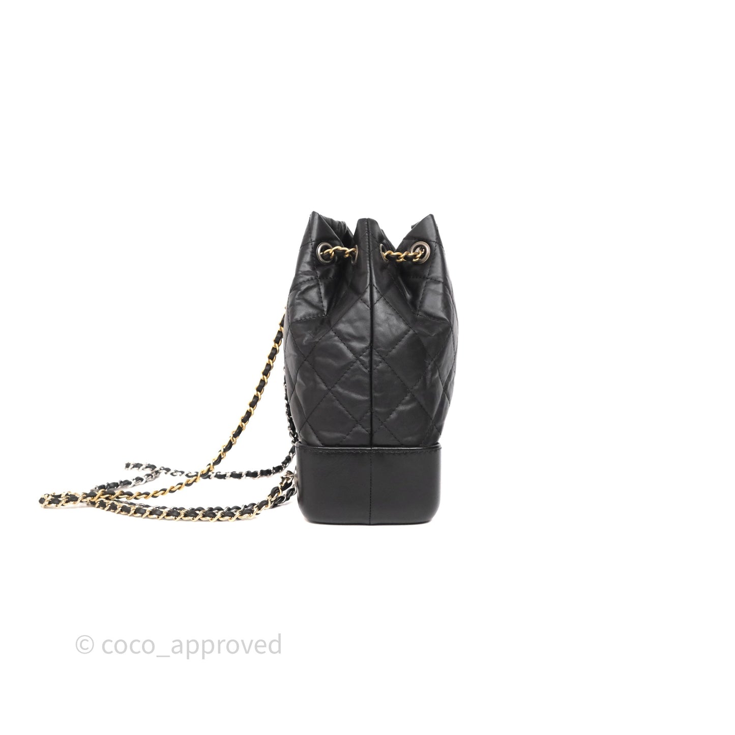 Chanel Small Gabrielle Backpack Black Aged Calfskin