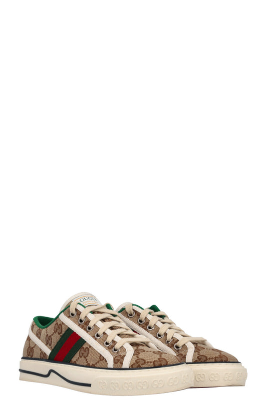 Luxury Gucci Trending 2025 GG Tennis 1977 Sneakers MNG Beige