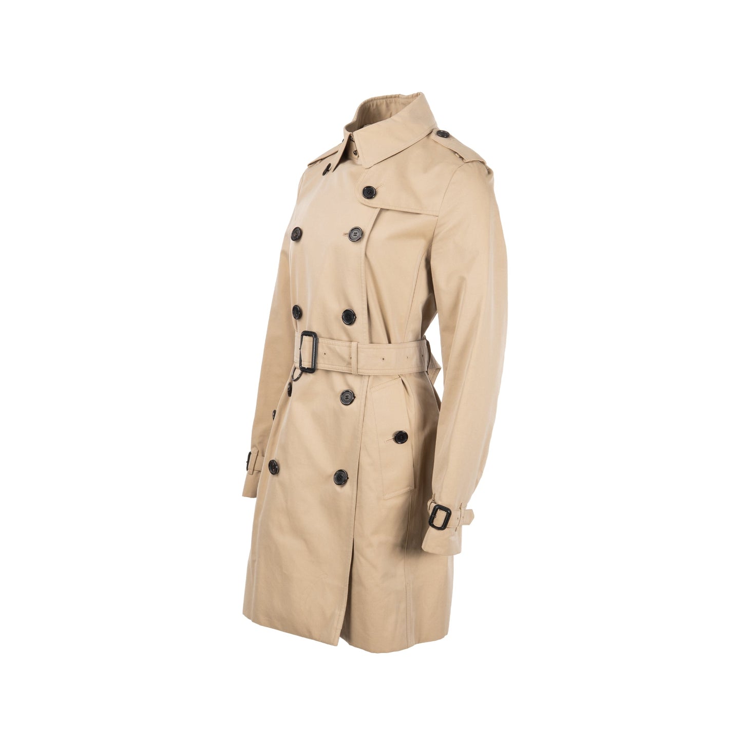 Burberry Size UK10 Trench Coat Cotton Brown