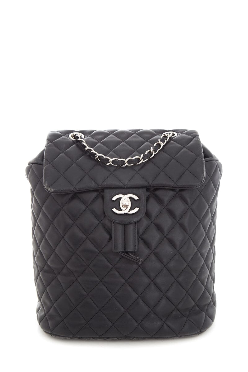 Luxury Chanel Black Urban Spirit Backpack