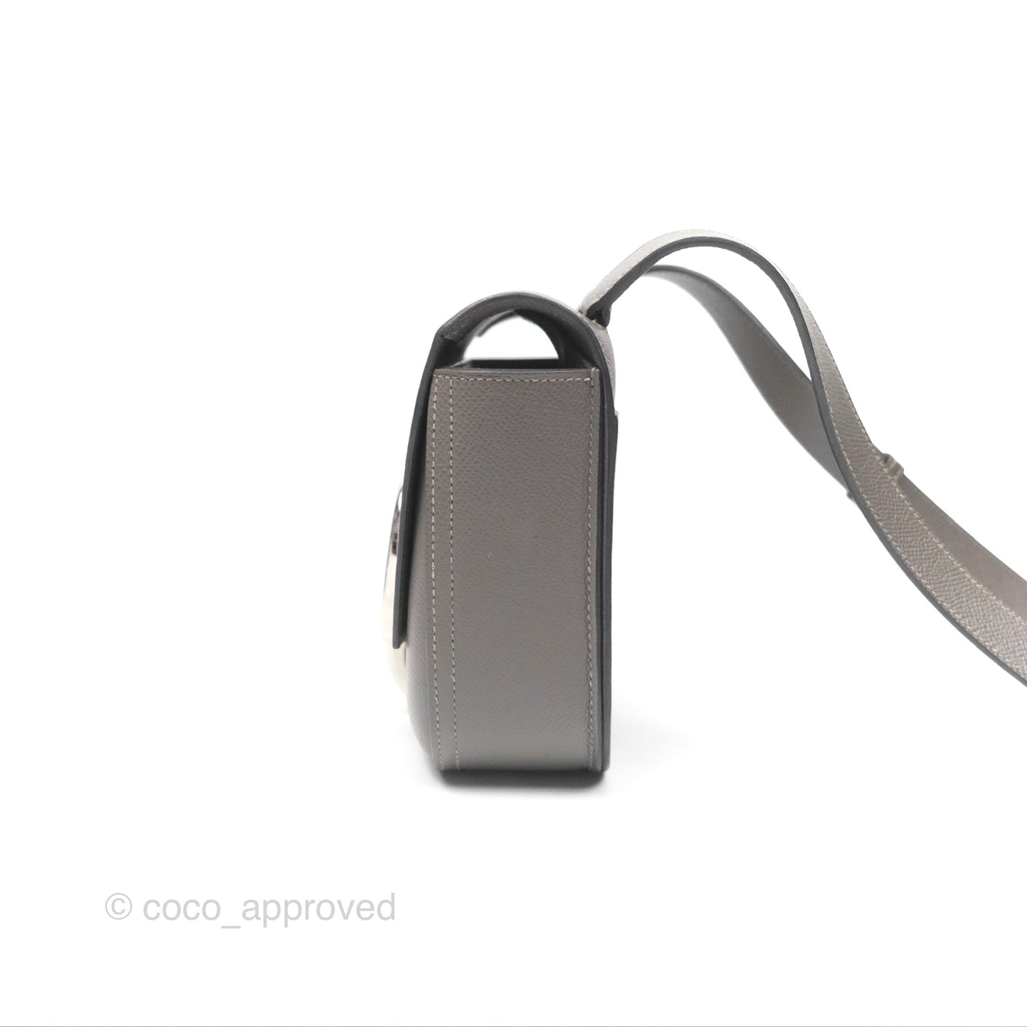 Hermès Della Cavalleria Mini Bag Gris Meyer 0L Epsom Palladium Hardware