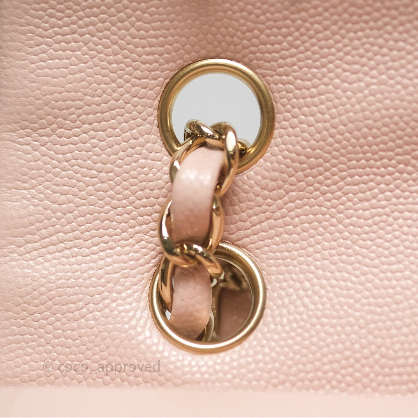 Chanel Small Classic Quilted Flap Pink Caviar Gold Hardware