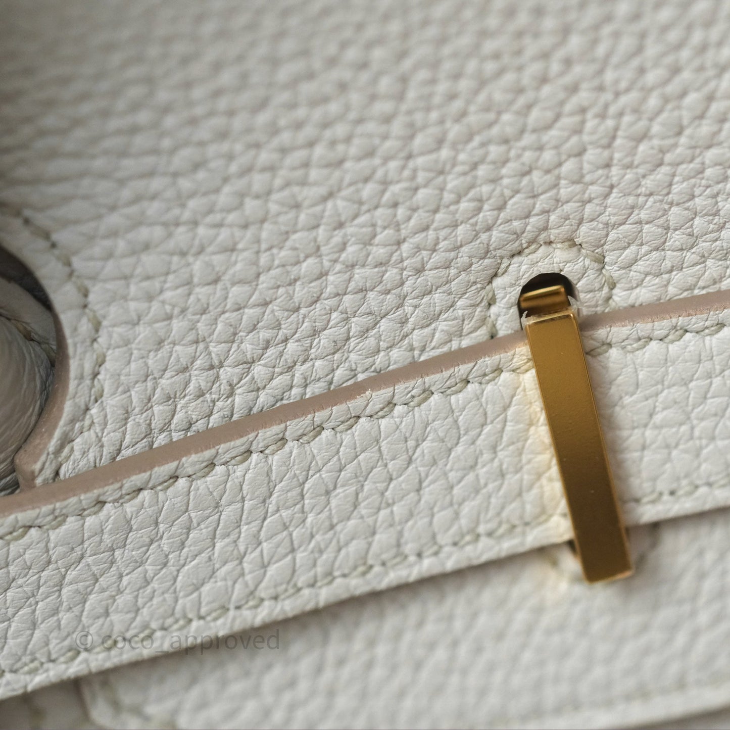 Hermès Retourne Birkin 35 Beton Togo Gold Hardware