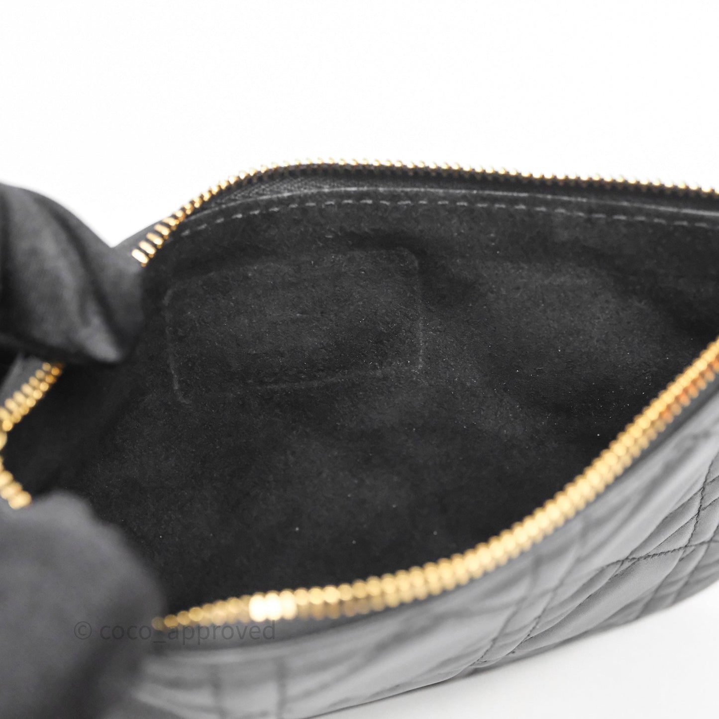 Christian Dior Medium Dior Toujours Bag Black Macrocannage Calfskin