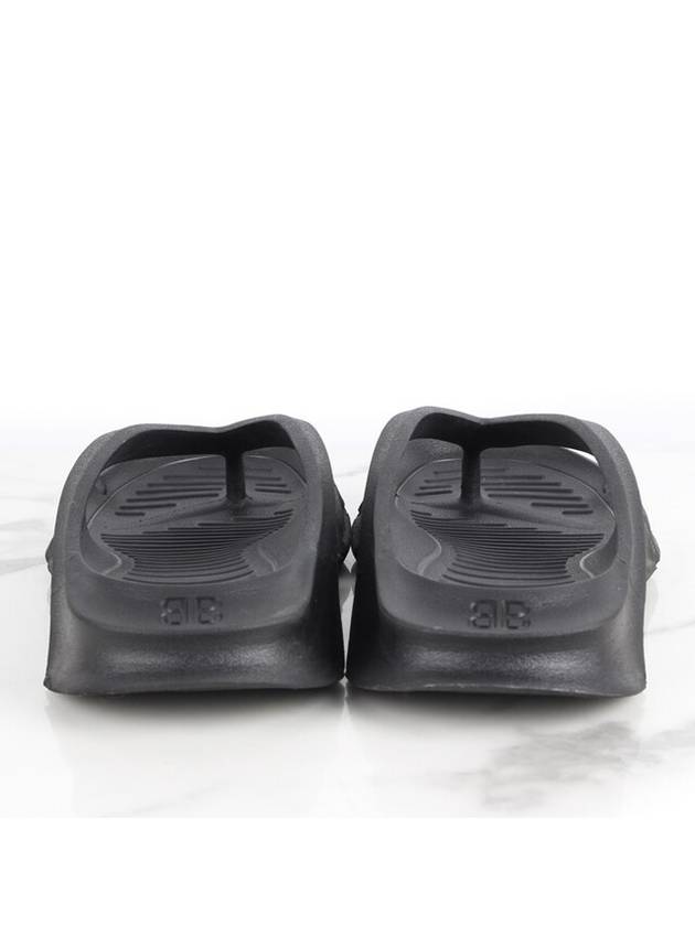 Luxury Balenciaga Flip flop slippers black 36 230