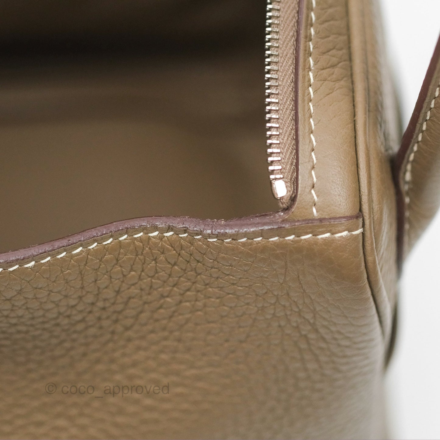 Hermès Lindy 26 Etoupe Clemence Palladium Hardware