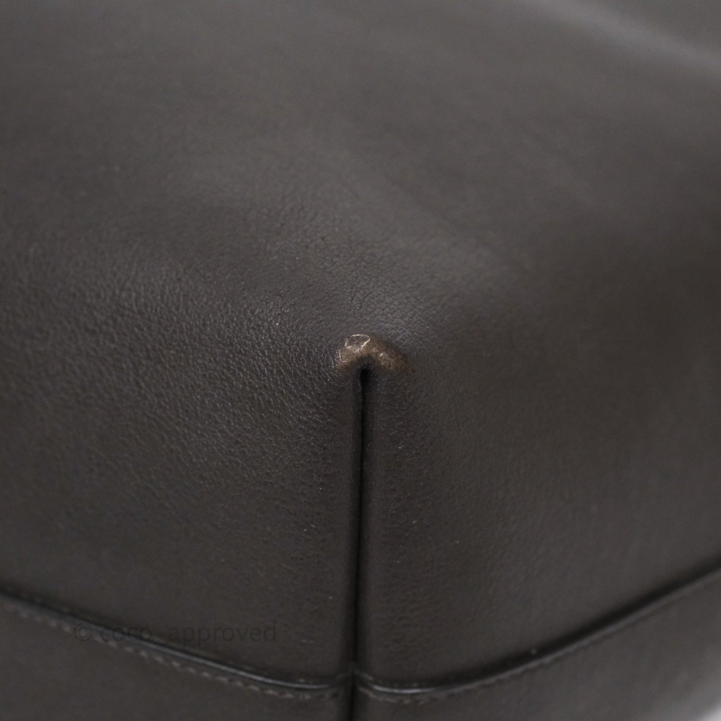 Saint Laurent Large Shopping Tote Dark Grey Calfskin