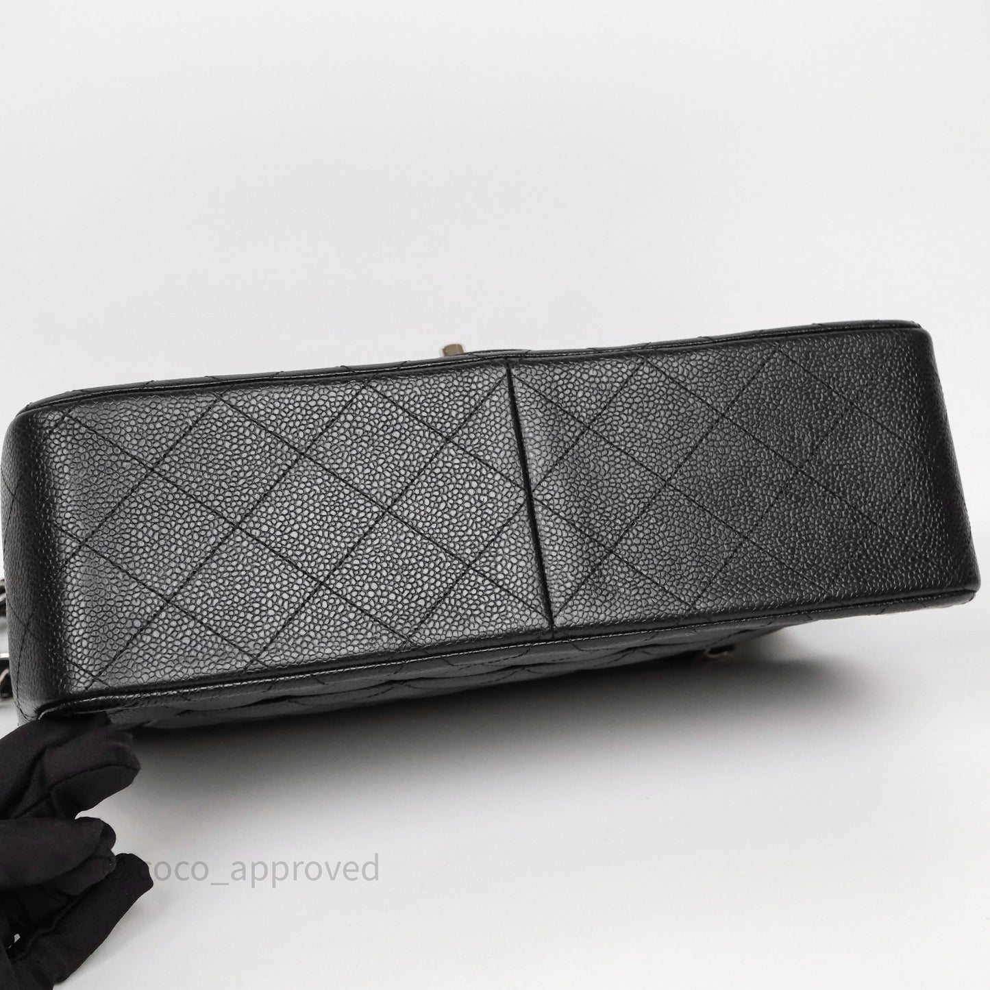 Chanel Jumbo Double Flap Black Caviar Silver Hardware⁣⁣