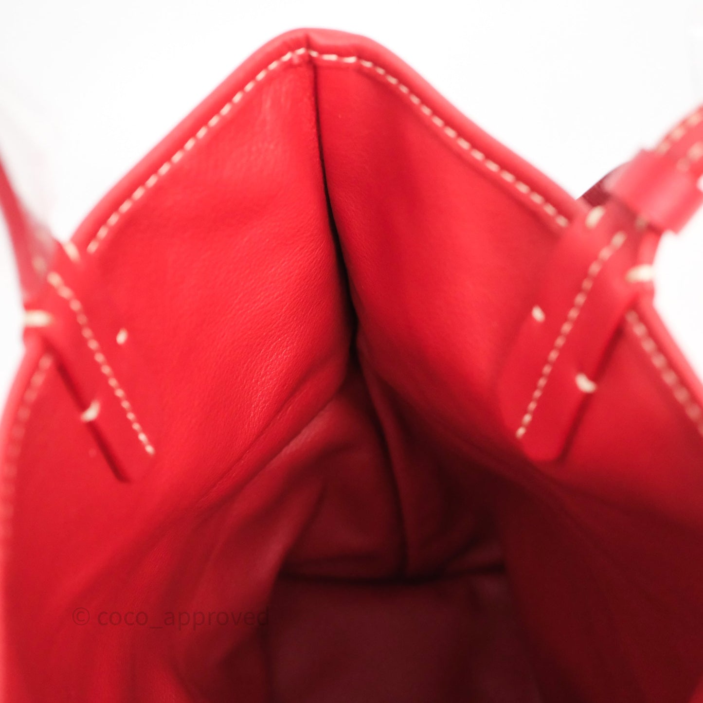 Goyard Anjou Mini Tote Bag Red Goyardine Canvas