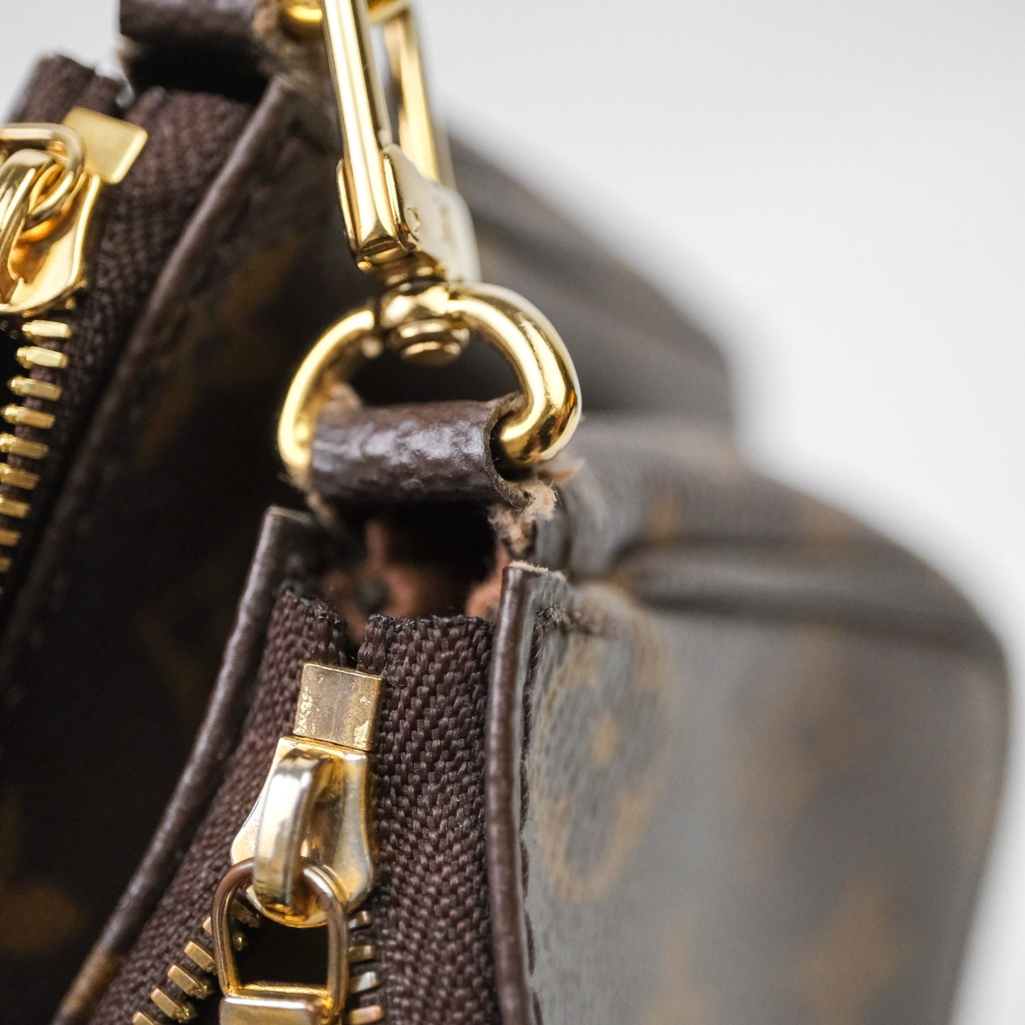 Louis Vuitton Multi Pochette Accessories Khaki Monogram Canvas