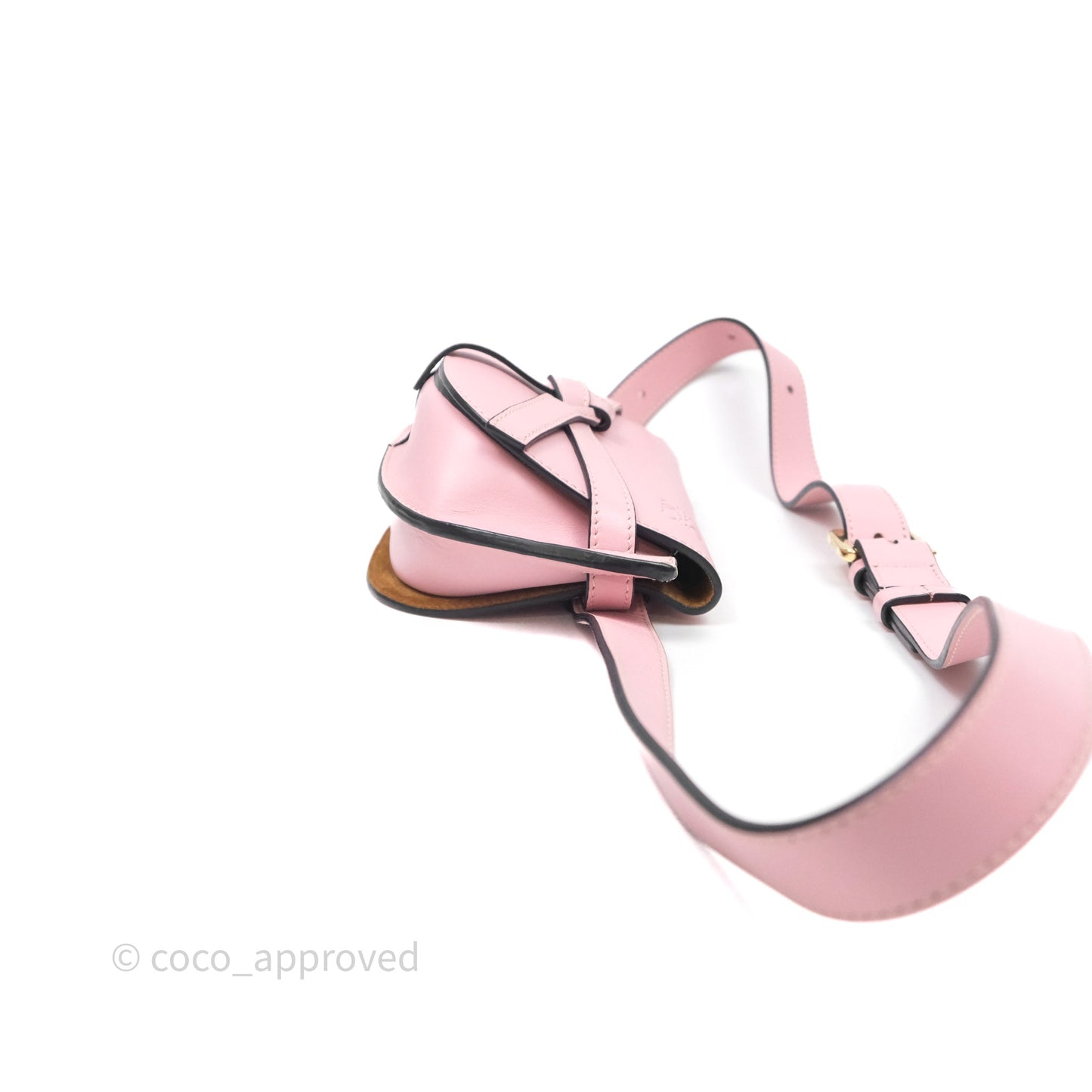 Loewe Mini Gate Belt Bag in Soft Calfskin Pink