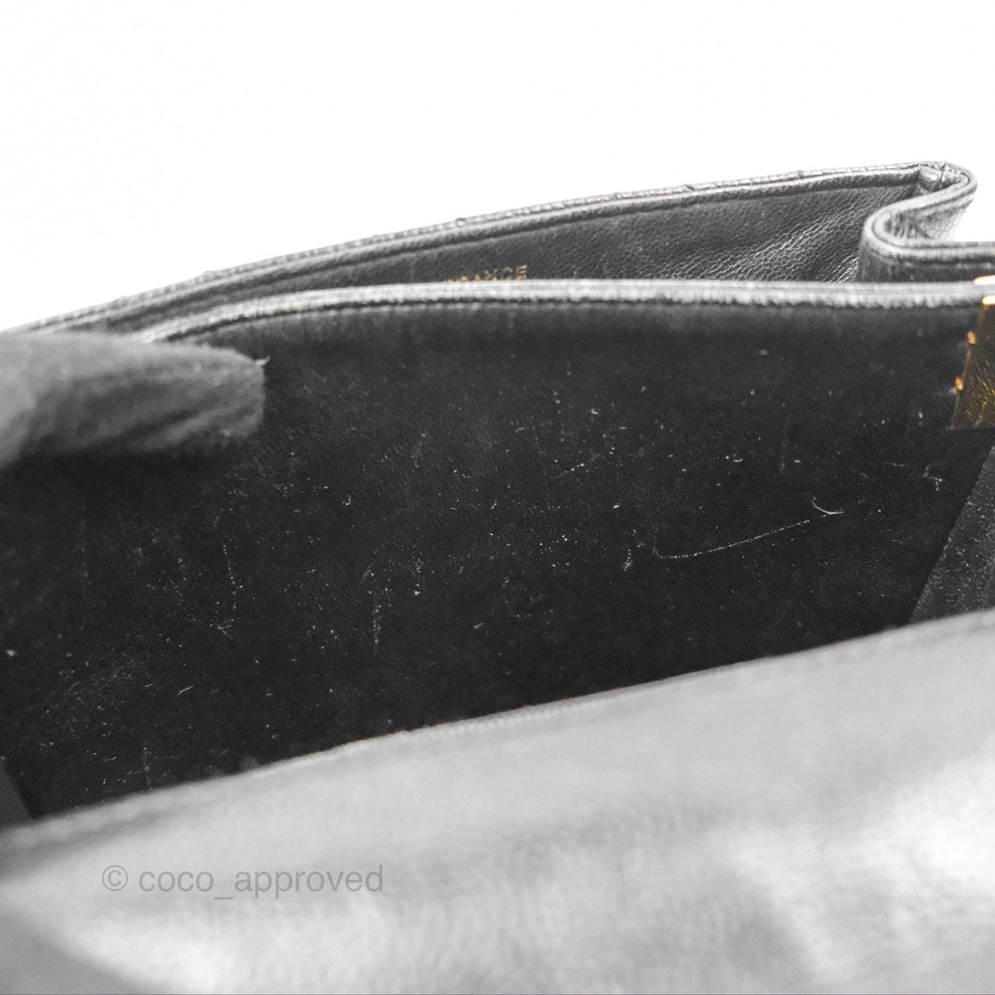Chanel Shoulder Vintage Black Caviar 24K Gold Hardware
