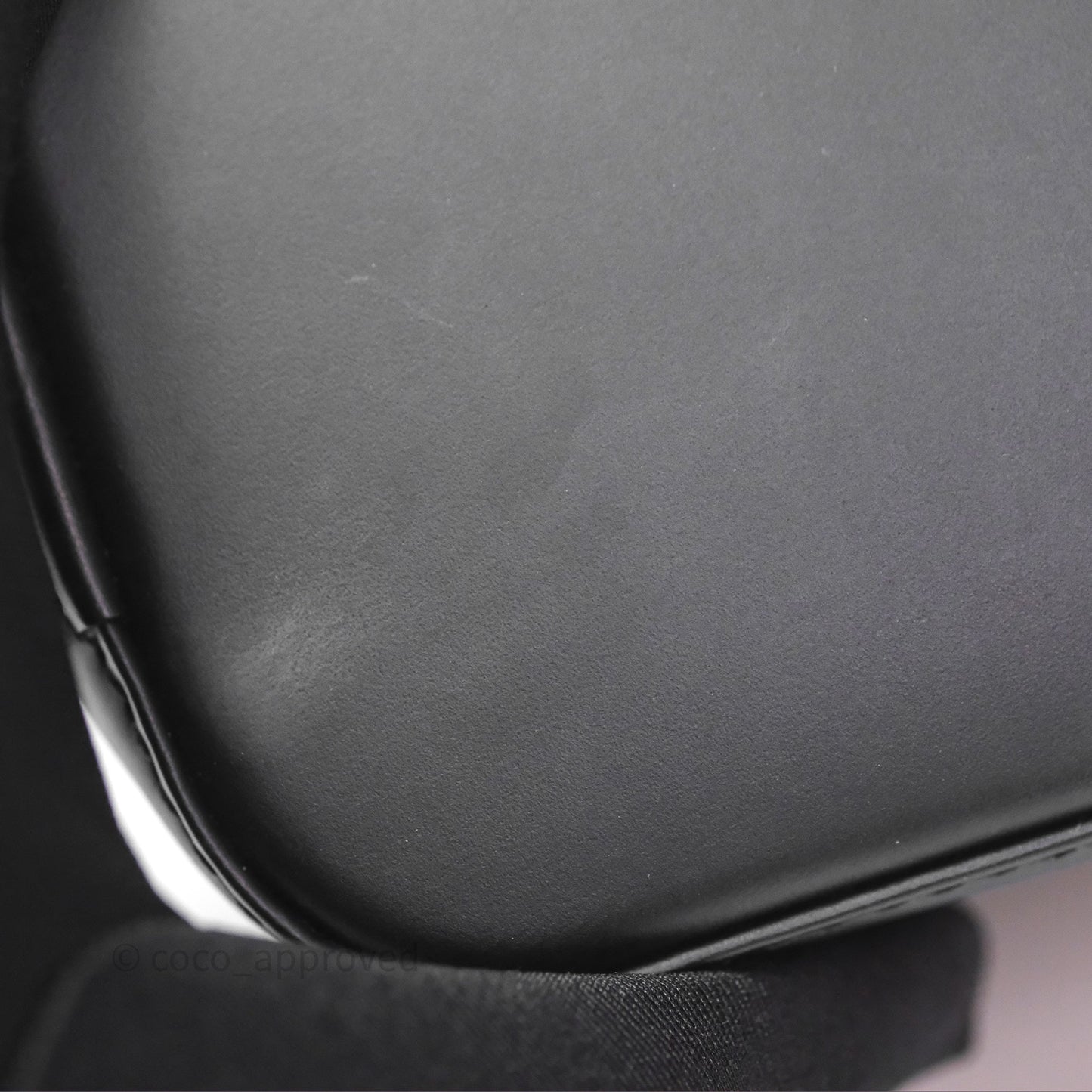 Louis Vuitton Alma Nano Black Silver Hardware