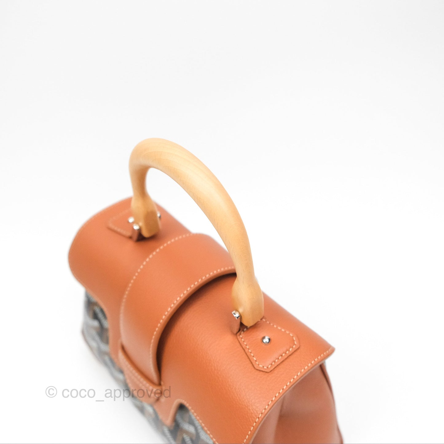 Goyard Saïgon Mini Bag Tan Goyardine Canvas/Chevroches Calfskin