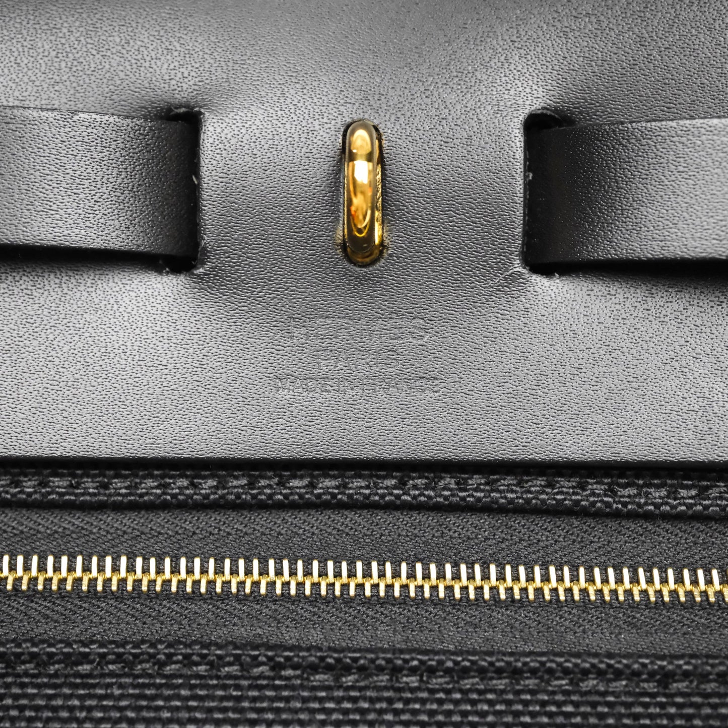 Hermès Herbag Zip 31 Noir 89 Canvas Gold Hardware
