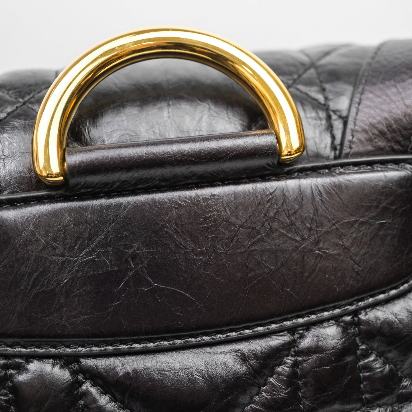 Christian Dior Medium Dior Caro Backpack Black Macrocannage Lambskin
