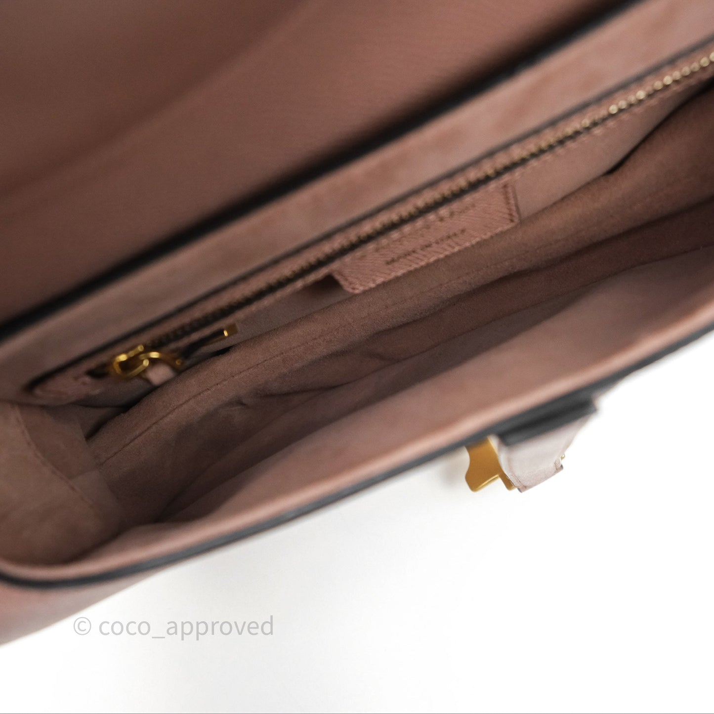 Christian Dior Saddle Bag Dusty Pink Grained Calfskin Gold Hardware