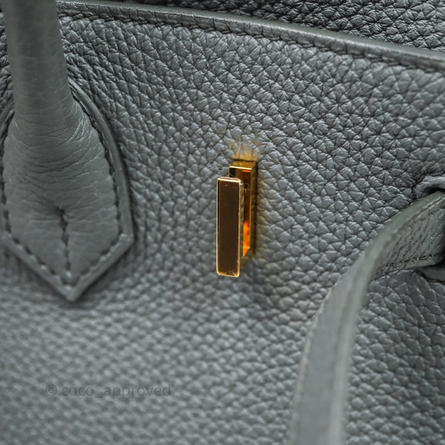 Hermes Birkin 25 Vert Amande Togo Gold Hardware