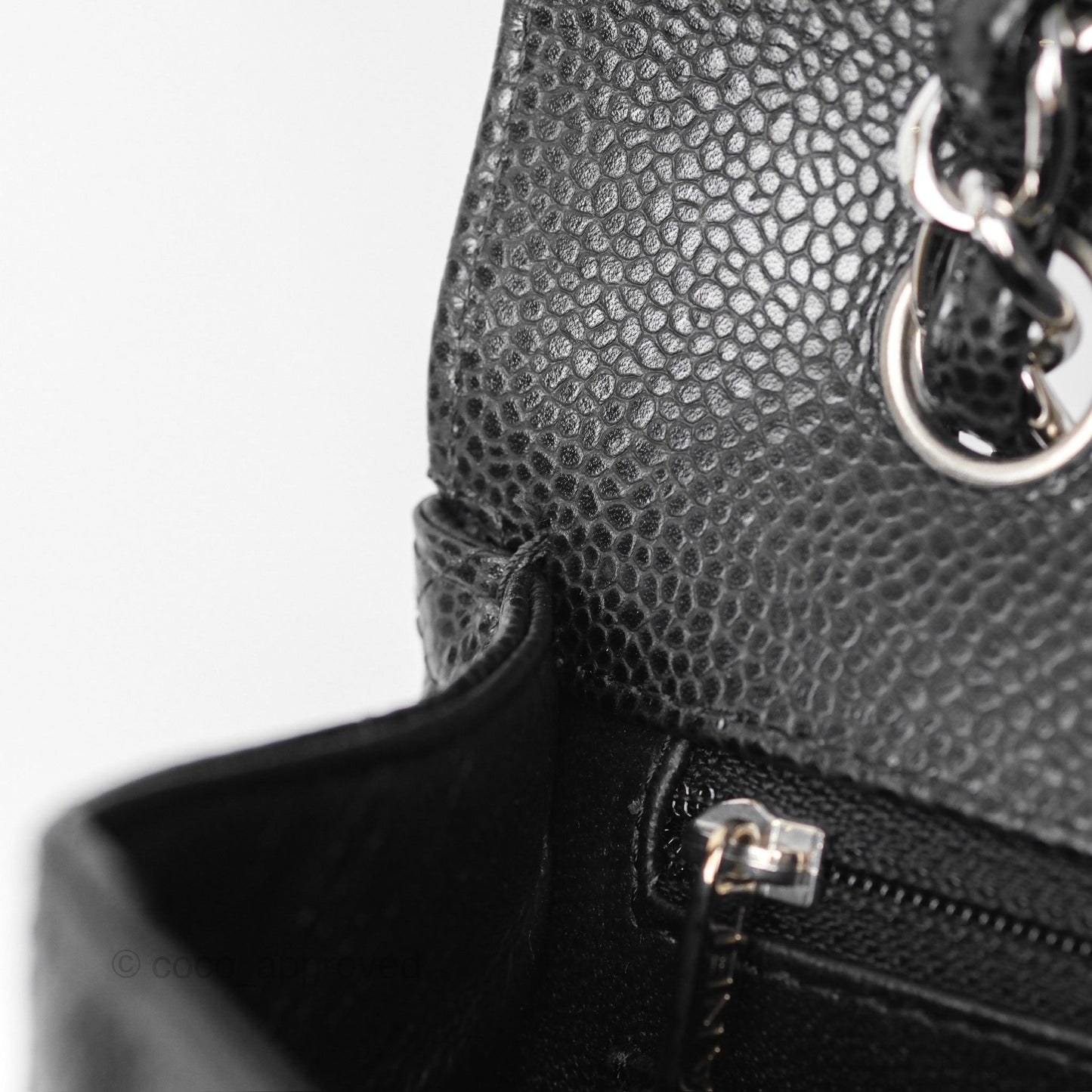 Chanel Maxi Single Flap Quilted Black Caviar Silver Hardware