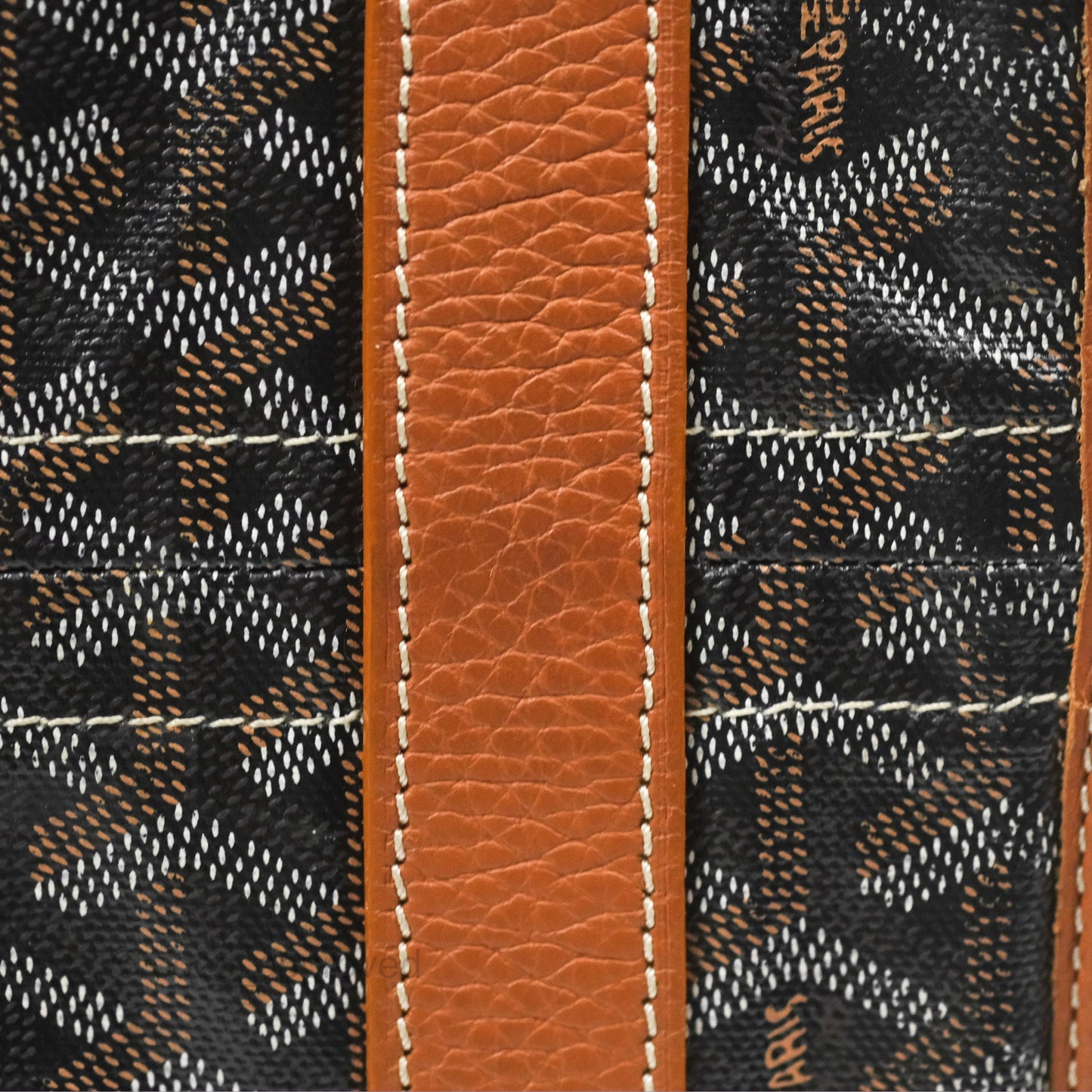 Goyard Hardy Pet Carrier PM Goyardine Canvas Black Tan