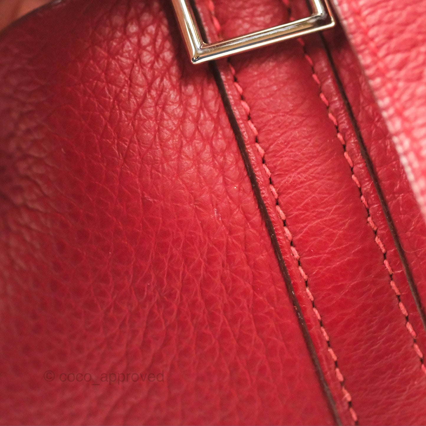 Hermès Picotin 18 Rouge Clemence Palladium Hardware