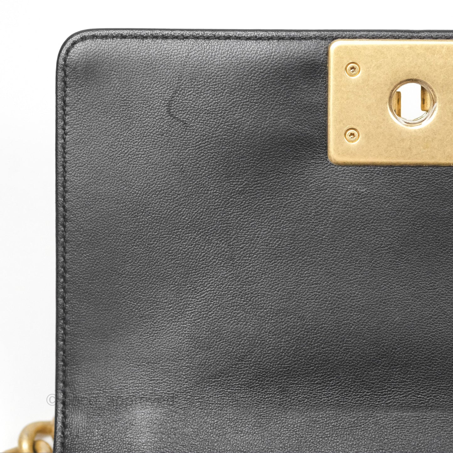 Chanel Small Boy Quilted Black Calfskin Gold Hardware