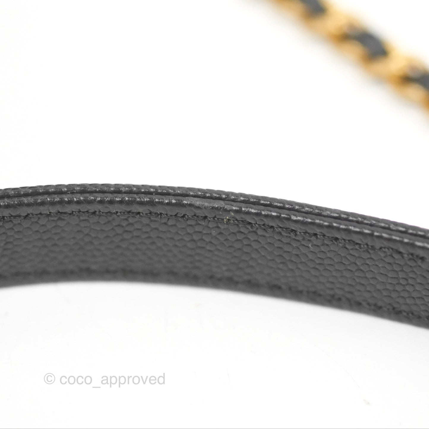 Chanel Small Coco Handle Quilted Black Caviar Gold Hardware