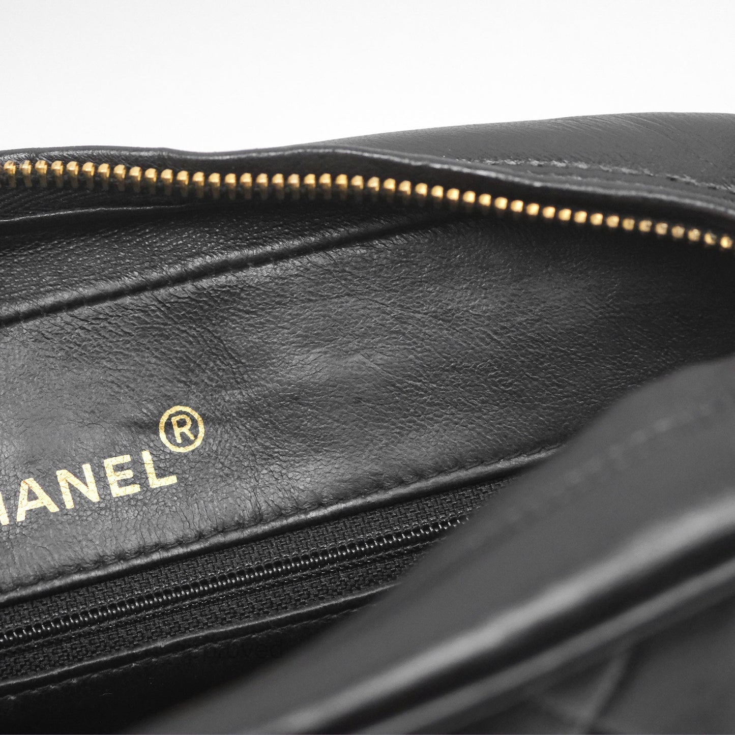 Chanel Vintage Diana Fringe Camera Bag Black Lambskin 24K Gold Hardware