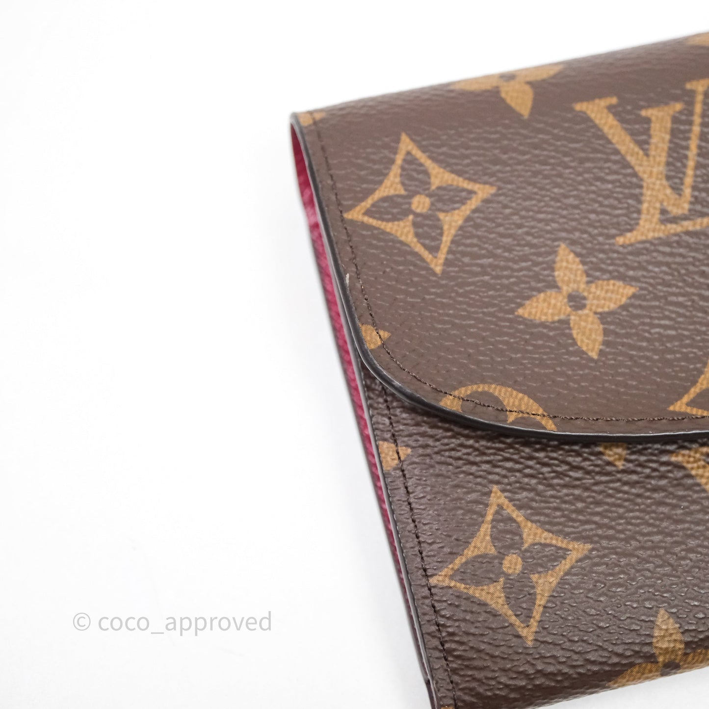 Louis Vuitton Emilie Wallet Monogram Canvas Fuchsia Pink