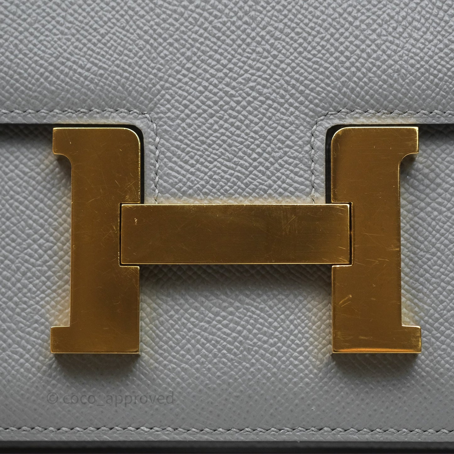 Hermès Constance 24 Gris Mouette 4Z Epsom Gold Hardware