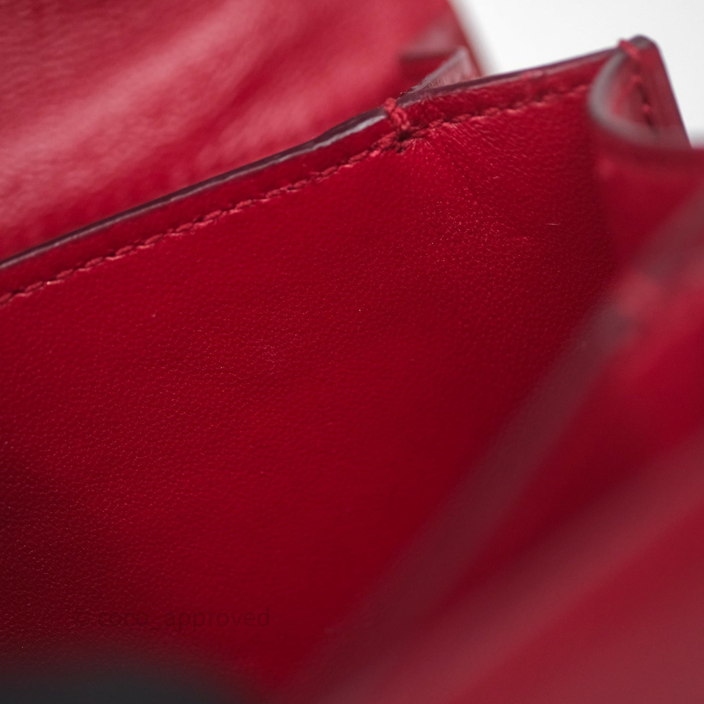 Celine Small Classic Box Flap Red Calfskin