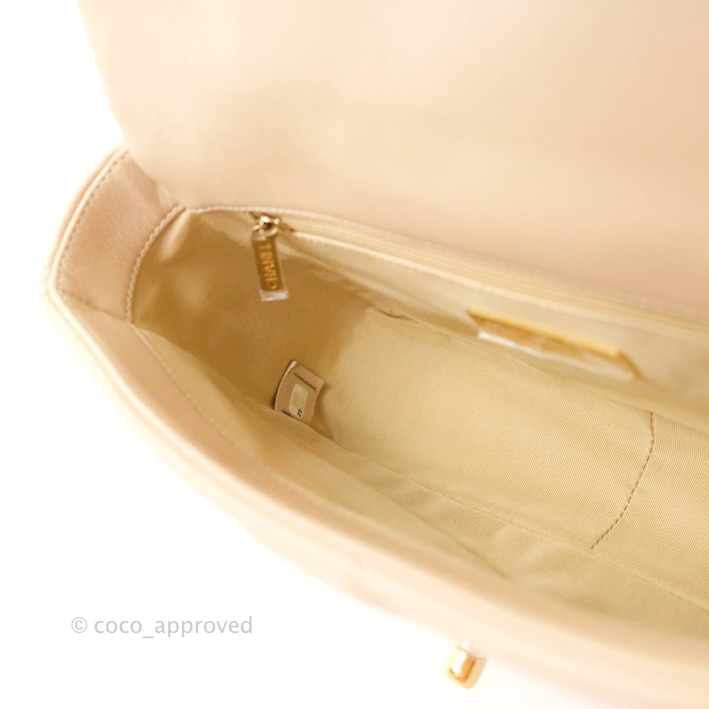Chanel 19 Small Beige Mixed Hardware 20S