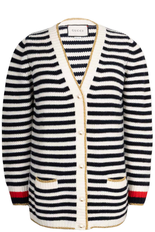 Luxury Gucci Trending 2025 Knit Cardigan Striped